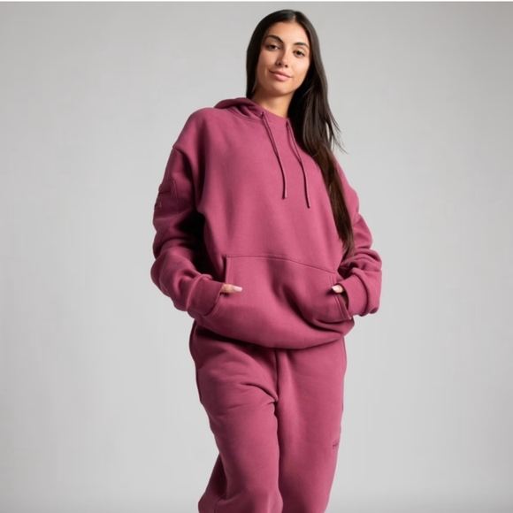 Comfrt Tops - Comfrt DND Travel Hoodie In Berry